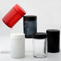 1oz 6oz UV Smell Proof Amber Green Black Clear Mason Plastic Aluminum Air Tight Glass Condiment Storage Spice Jars Lids