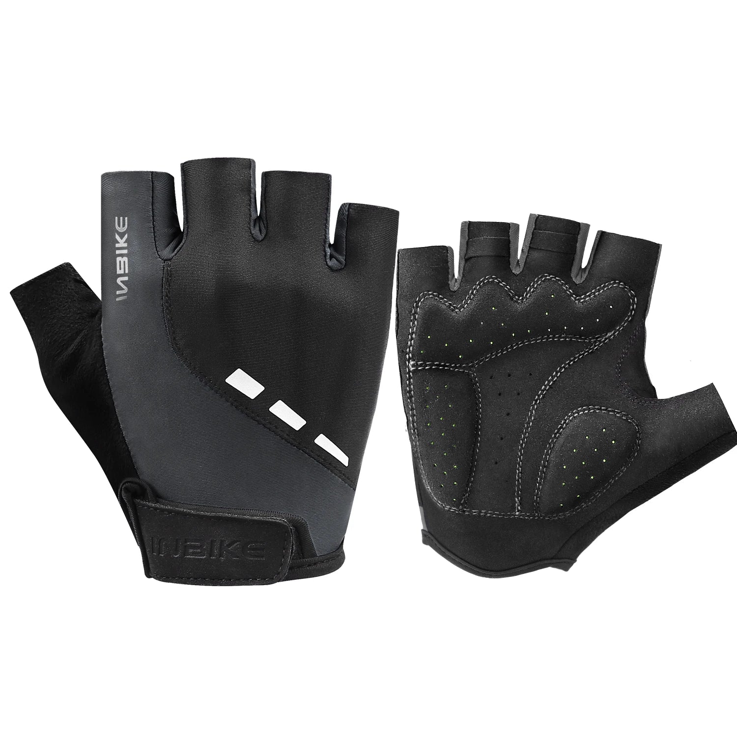 INBIKE Unisex Half Finger Cycling Gloves Breathable Protective EVA Gel Padding Sports Protective Feature Outdoor Print Style