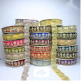 Custom Made Floral Embroidered Lace Trims Sequins 100% Cotton Eco-Friendly Vintage Design Fashion Garments Bags Decorative