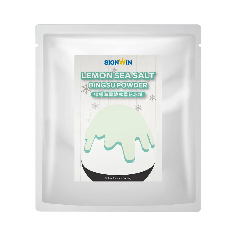 SIGNWIN MIT Lemon Sea Salt Bingsu Powder 1kg 1:3 Ratio Smooth Sugar Additives Snow Ice Packaged Bags Chain Stores Ice Cream