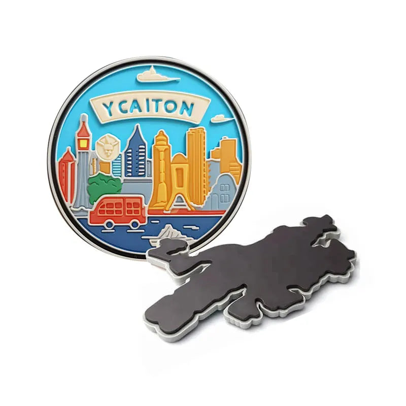Travel Souvenir Soft Rubber Cheap Custom Flat Pvc Fridge Magnet