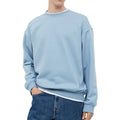 2024 Men's Solid 100% Cotton Crew Neck Sweatshirt Custom OEM Wholesale Winter Comfortable Breathable