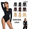 Wholesale Long-Sleeve Tummy Control Butt-Lifting Body-Shaping Slimming Bodysuit Shapewear Base Layer