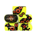 Bright Fluorescent Yellow 4inch Red Point Adhesive Shooting Paper Target Splatter Targets Stickers
