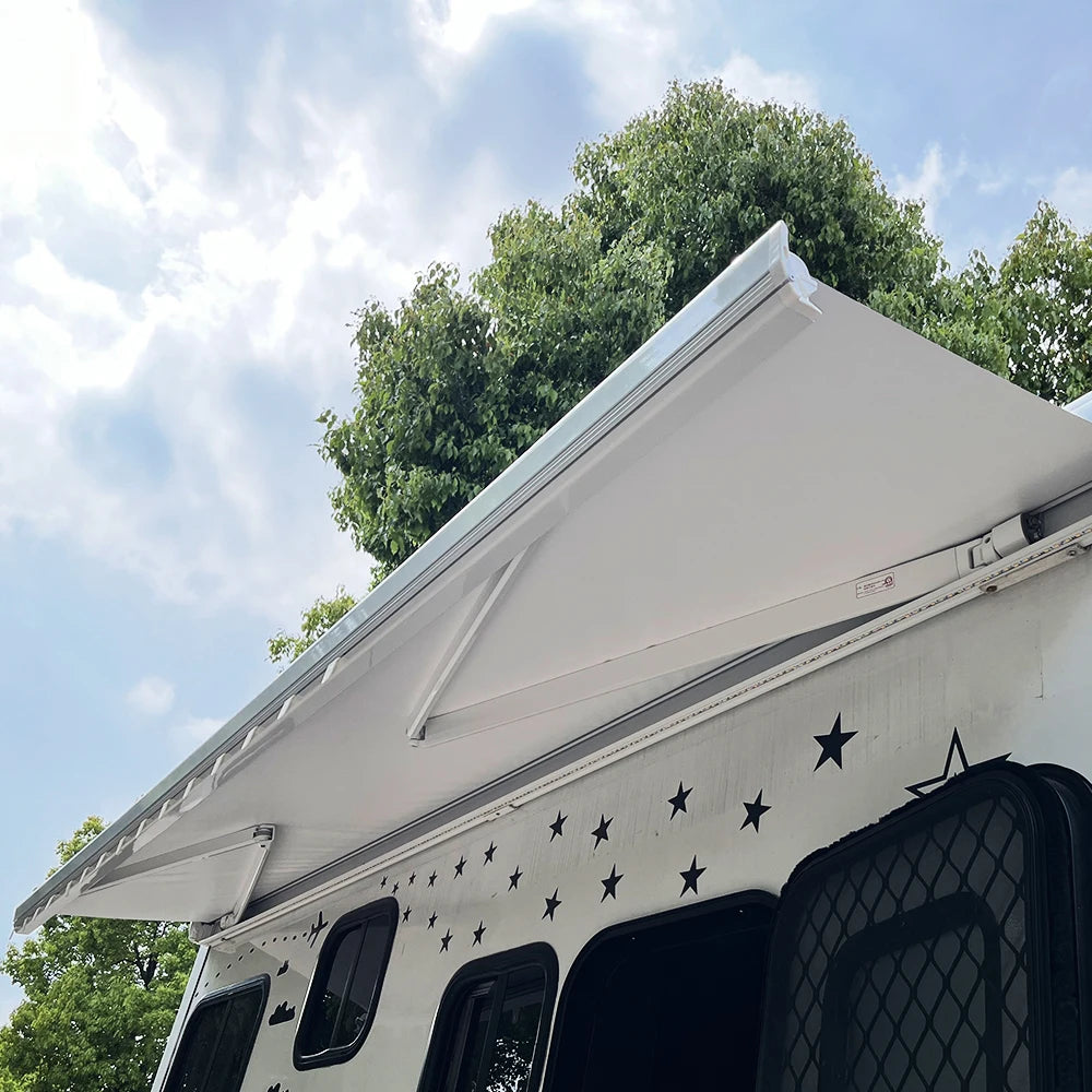 Wareda  W5500  Mounted Electric RV Retractable Campervan Waterproof Sun Shad Caravan Awning for Camper