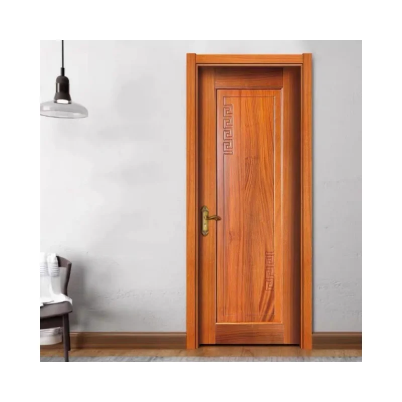 Modern Design Soundproof Solid Wooden Doors Slab Wooden Door MDF Veneer Doors for House Interior for Home for Bedroom