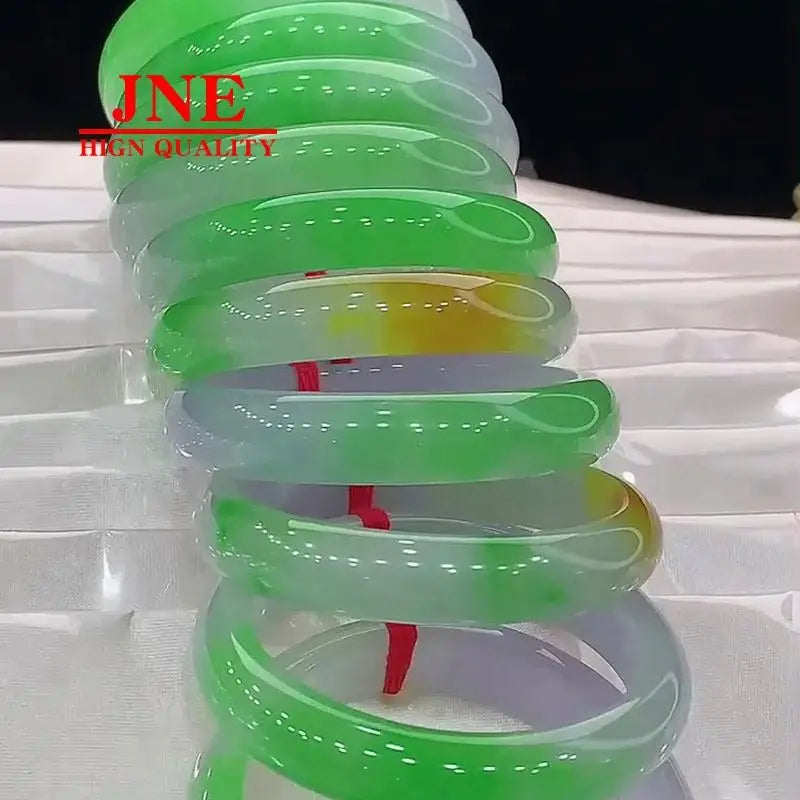 Factory Wholesale Myanmar B- Type Jade Crack-free Ice Runzheng Ring Jade Bracelet MegaBDM