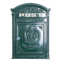 Vintage Lockable Metal Mailboxes Large Capacity Postbox Security Mail Letter Post Box Outdoor Mail Box