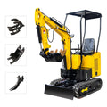 Shandong China Mini Excavator 1.2 Ton Farm Used New Crawler Digger Kubota Engine Chinese Small Excavators Machine