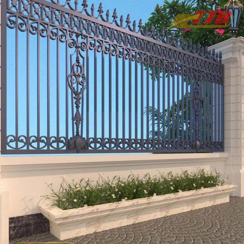 Modern Iron Fence for Balconies and Yards with Sleek Design Structural Integrity Easy Maintenance 3D Modeling