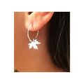 925 Sterling Silver Fine Dangle Bell Leaf Earrings Elegant and Stylish Jewelry Made in TR