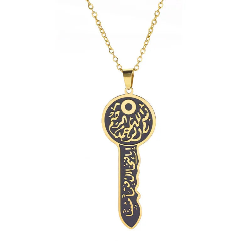 Wholesale Gold Plated Religious Catholic Jewelry Pendant Stainless Steel Peace Shape Link Chain Necklace