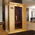In Stock Immediately Delivery Standard 2-3 People Factory Direct Hemlock Ceramic Far Infrared Sauna Rooms with Modern Design