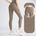 Promotion High-Waist Yoga Pants Brushed Butt-Lifting Effect Solid Fitness Sports Leggings Tight Yoga Pants Leggings for Women