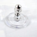 201 Stainless Steel Screw Hook with Clear Adhesive Pad Heavy Duty Wall Mount Hanger for Kitchen Bathroom Blister