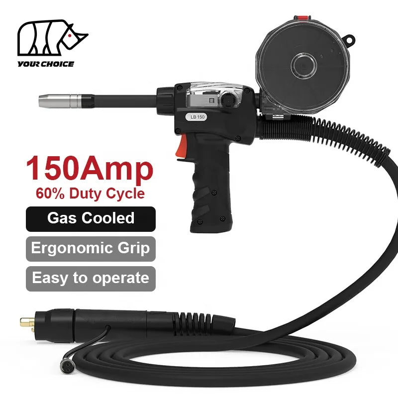 INWELT Factory Direct CE OEM ODM 150AMP Gas Cooled Aluminum MIG Welding Torch Spool Gun for MIG MAG Welder