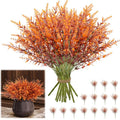 Artificial Fall Lavender Flowers Home Plant Plastic Greenery Stems for Garden Window Flora Fence Balcony Decoration