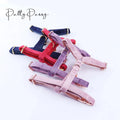 Wholesale Popular Design Candy pink Velvet Dog Collar Princess Style Adjustable No Pull Leash Pet Dog Harness Set Bowtie