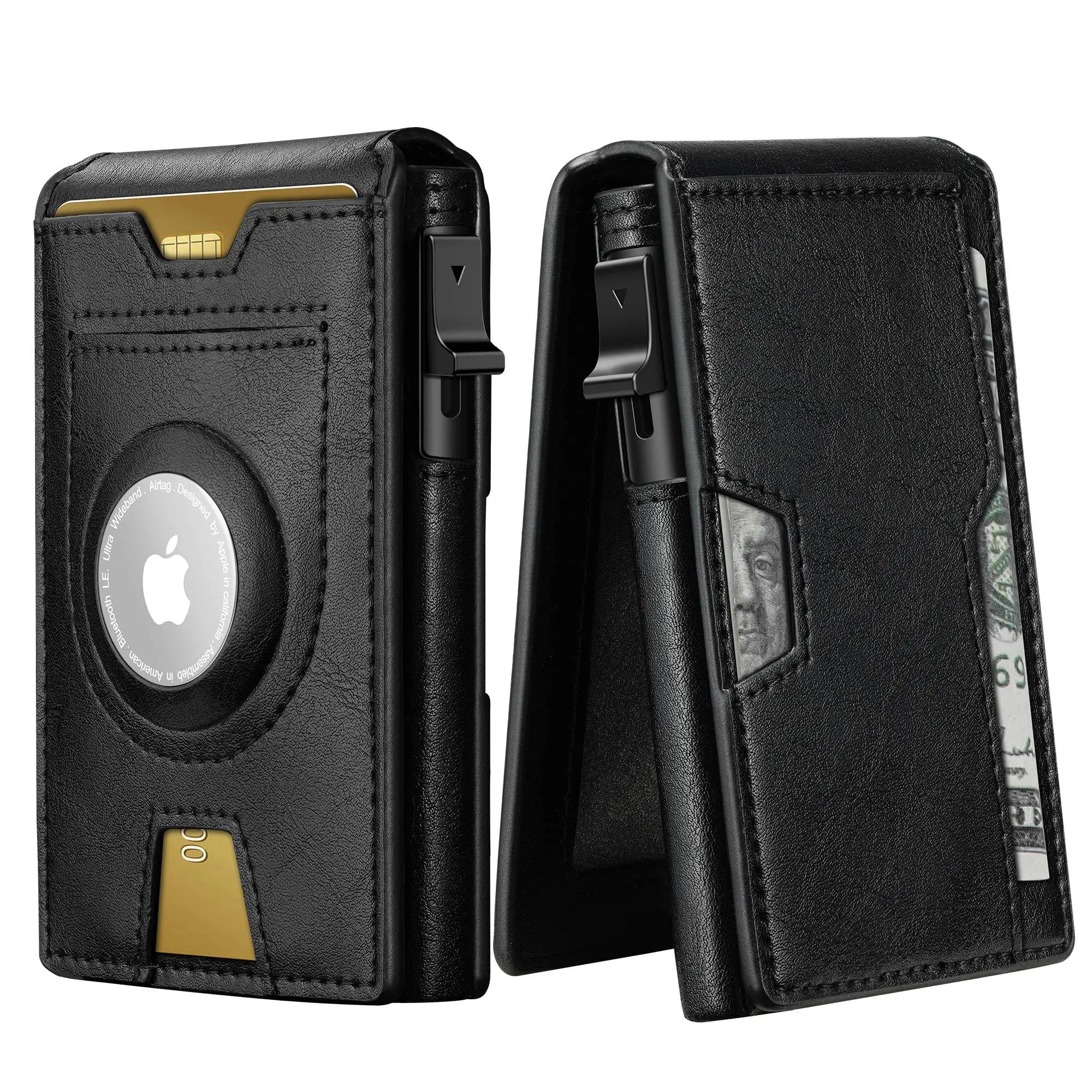 Rfid Minimalist Wallet for Men: Smart Wallet Slim Pop up Wallet Credit Card Holder Carbon Fiber Wallets for Men Billeteras
