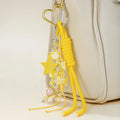 Wholesale Simple Design Pendant Charm Woven Lanyard Hanging Star Car Keychain Bag Pendant