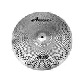 Arborea Low Volume Silver Color Cymbal Mute Quiet Cymbal 10Inch Splash Cymbal for Practice