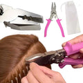 Professional 8\" Stainless Steel Hair Extensions Pliers Best Tool for Micro Links Beads Keratin Extensions Removal