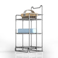 Modern Style Shower Caddy Bar with Strong Portable Suction Cup Rust-Proof Soap Holder for Bathroom Wall & Corner for Hotels