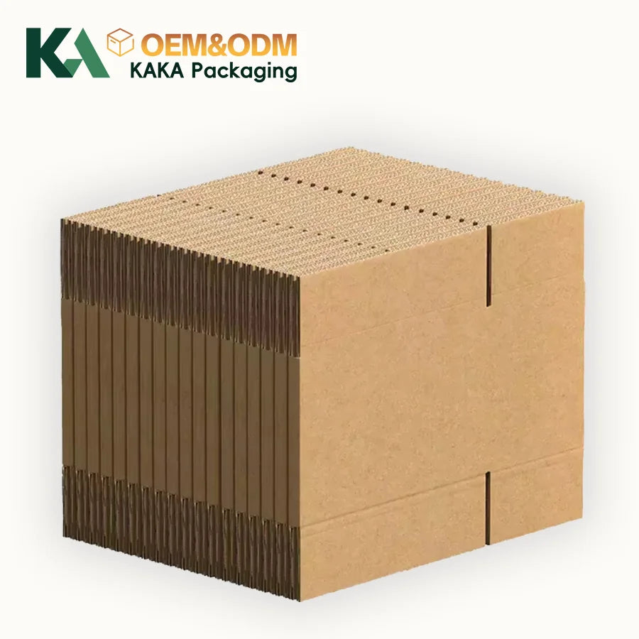 2026 OEM Custom Logo Cosmetic Single Wall Corrugated Packaging Kraft Paper Cardboard Mailer Shipping Gift Packing Mailing Boxes
