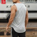 SK 2025 New Arrival Men's Casual Marathon Sports Tank Tops Breathable Quick-Dry Vest Gym Yoga Running 100% Polyester O-Neck