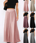 2025 New Loose Elastic Waist Chiffon Anti-Pilling Dance Pants with Drape Feeling Casual Summer High-Waisted Wide-Leg Pants