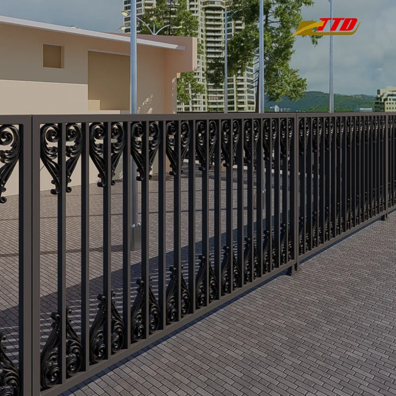 Create Perfect Private Sanctuary Sturdy Iron Fences Eco-Friendly Waterproof Enhance Safety Style Your Home 3 Feet High Powder