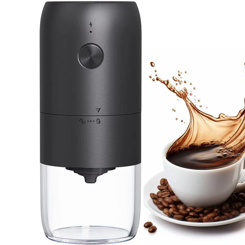 Portable Smart USB Mini Small Ceramic Burr USB Rechargeable Coffee Bean Grinder Automatic Coffee Mills for Camp