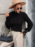 2026 Cross-Border Autumn Winter New Women's Solid EU/US Beaded Versatile Export Knit Sweater