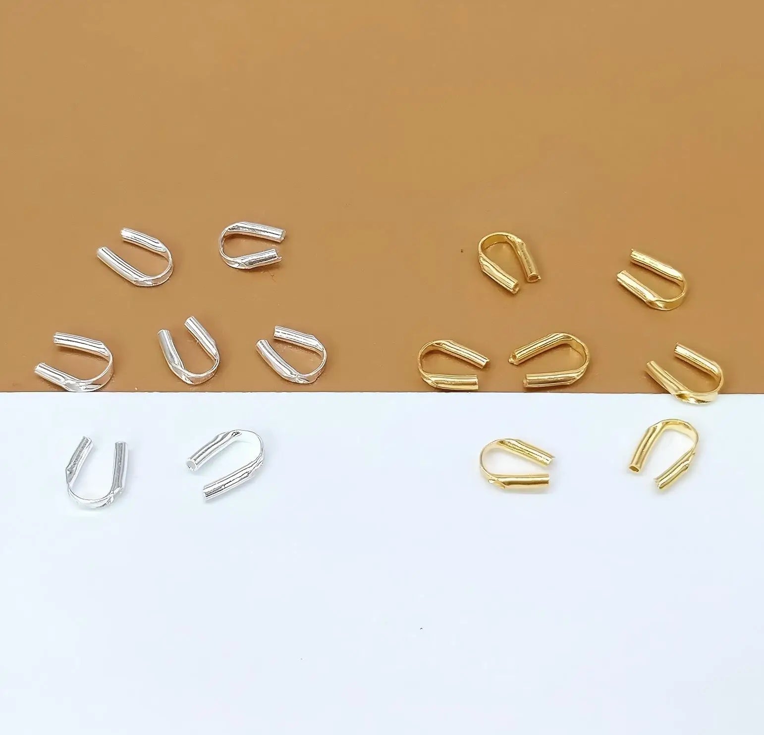 GP Wire Protectors Wire Guard Guardian Protectors Loops S925 Silver U Shape Clasps Connector Permanent Jewelry Chains Making