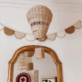 Ins Style Handmade Woven Rattan Hot air Balloons for Children's Rooms Diy Preschool Education Venues Home Decoration Products