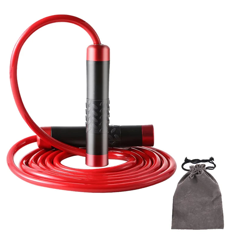 Wholesale PVC & Aluminum Alloy Heavy Jump Rope Home Fitness Adjustable Skipping Rope with Custom Logo