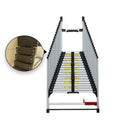 Heavy Duty Industrial Telescopic Aluminum Ladder with Anti-Slip Wheels and Extension Capability