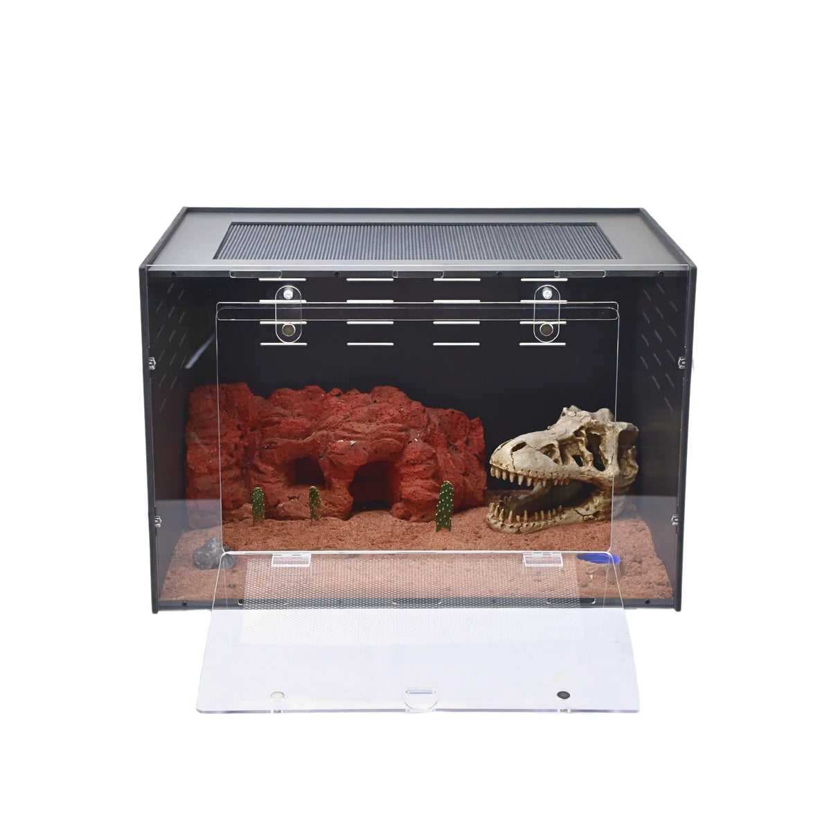 Customizable Wholesale Acrylic Gecko Terrarium Stackable Crystal Clear Reptile Enclosure Box Comfortable Pet Cage Supplies MegaBDM