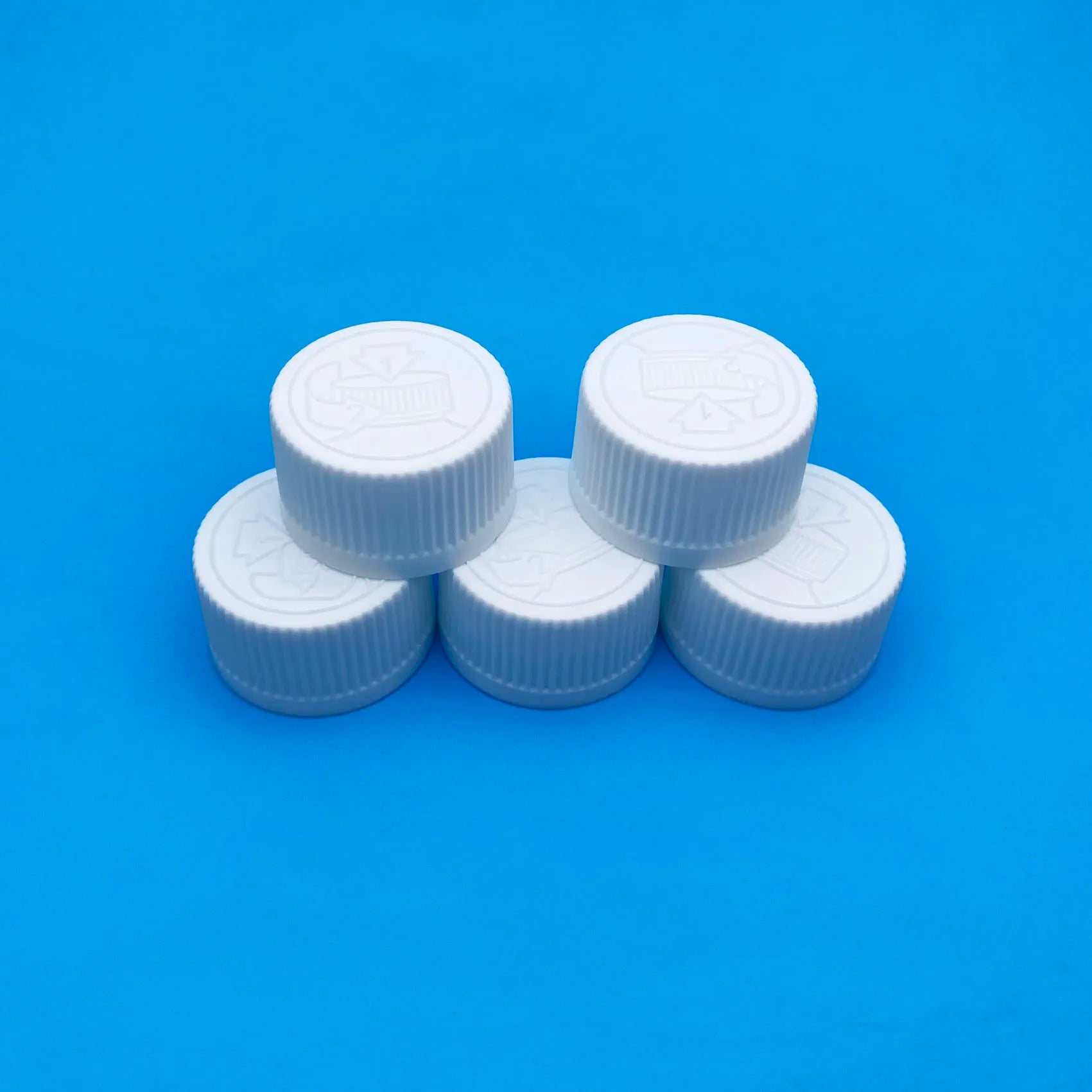 Cheap PP Plastic Medicine Cap 28/410 Ribbed Side Pressure Caps Child Resistant Caps