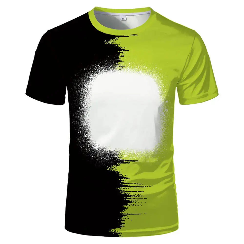 Custom Design Men's Modern Tech Polo Shirt 3D Digital Print  T-shirt for Men OEM Tech V-Neck T-Shirt