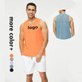 Mesh Sports Vest Men'S Loose Round Neck T-Shirt Breathable Mesh Printing Quick Drying Running Marathon Vest