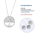 DY911 Tree of Life Necklace 925 Sterling Silver Family Tree of Life Pendants Jewelry Gifts for Women Wife Mother
