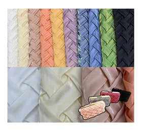 Organic Cotton Fabric Wholesale Satin Gloss Cross Satin Embossed Fabric Garment Handbag Upper Fabric