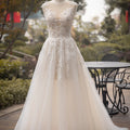 Jancember LSSG047 Classic Lace Fabric Women's Wedding A-line Women's Dresses
