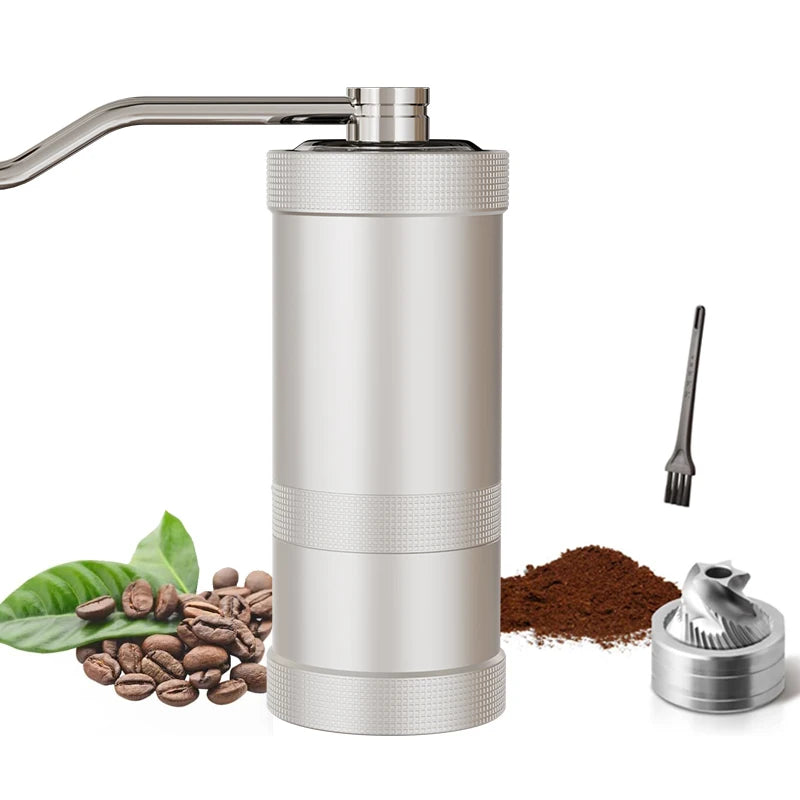 Portable Hand Crank Coffee Grinder Stainless Steel Conical Burr Coffee Grinder Manual Coffee Grinder for Camping