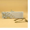 Custom Made Iron Clutches Embellished Crystals Stone Pattern Eco-Friendly Evening/Party Fashion Accessories Resale Trapeze Shape