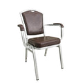 Sleek Steel Church Chair for Chic Events with Fabric Upholstery Modern Leather Church Chair Set for Stylish and Elegant Events