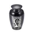 Luxury Metal Urn with Laser Paw Engraved Portrait and Personalized Nameplate Perfect for Home or Office Memorial