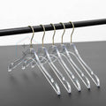 Custom Logo Women Crystal Acrylic Clothes Hangers for Wardrobe Multifunction Single Tier Transparent Hanging Saving Durable