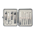 10pcs Stainless Steel Nail Clipper Cutter Trimmer Ear Pick Grooming Kit Manicure Set Pedicure Toe Nail Art Tools Kits for Gift